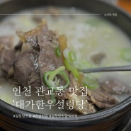 인천 관교동 설렁탕 맛집 ‘대가한우설렁탕’ 한우방치탕 솥밥 방문후기:)