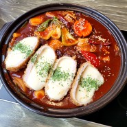 [대전/둔산동 맛집]설해돈_매갈까스(매운 갈비찜 + 치즈까스) + 샐러드까스