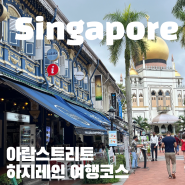 싱가포르 여행 볼거리 아랍스트리트와 하지레인 여행 코스 정보