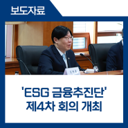'ESG 금융추진단' 제4차 회의 개최('24.4.22.)