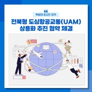 전북형 도심항공교통(UAM) 상용화 추진 협약 체결