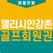 엘리시안강촌cc 회원권 그린피 혜택과 코스 후기!