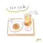 [오늘의 간식] 도라에몽 도라야끼와 레몬홍차
