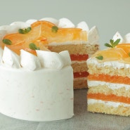 오렌지 젤리 케이크 만들기 : 버터크림 케이크