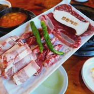 김포 장기 놀이방 고깃집 숙성고기로 맛있는 한마음정육식당