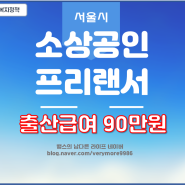프리랜서 1인 소상공인도 출산지원금 90만원 신청자격도 방법(feat.서울시)