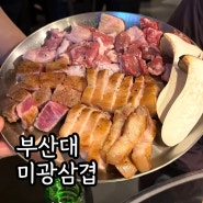 부산대 삼겹살 맛집 미광삼겹 모둠한판으로 즐기는 돼지구이