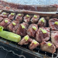 백년밥상 캠핑 음식 요리 밀키트 우대갈비 사먹어본 후기