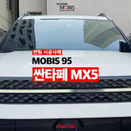 자동차 썬팅 후기 싼타페 MX5 MOBIS 95