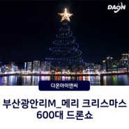 부산 광안리M 상설 12월 드론쇼 / 메리 크리스마스