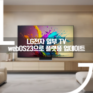 LG전자 일부 TV webOS23 플랫폼 업데이트 방법