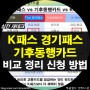 K패스 경기패스 기후동행 교통카드 비교 신청 방법