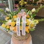 [생신꽃바구니, 생신선물]에리카플라워에서 제작 배송해드린 생신축하 서플라이즈 꽃바구니