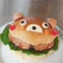샌드위치 도시락 캐릭터 모닝빵 샌드위치