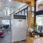 용인 삼성 80평 냉난방기 설치 천장형 냉난방기 세척