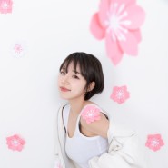 봄 컨셉 꽃 촬영 | 종이 꽃 코사지 조화 촬영 컨셉 핑크 컨셉 개인 화보 일반인 모델 프로필