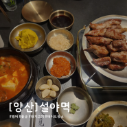 인생 돼지고기 맛집 "설야멱 양산본점" 내돈내산 솔직후기