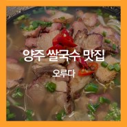 [경기 / 양주] 찐하고 깊이 있는 '양주 쌀국수 맛집' 오루다