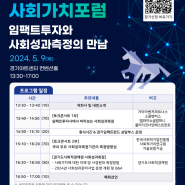 2024년 상반기 「사회가치포럼 : 임팩트유니콘을 향한 여정」 개최
