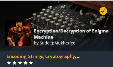 (CodinGame #18) Encryption/Decryption of Enigma Machine 퀴즈 정복하기 : 네이버 블로그