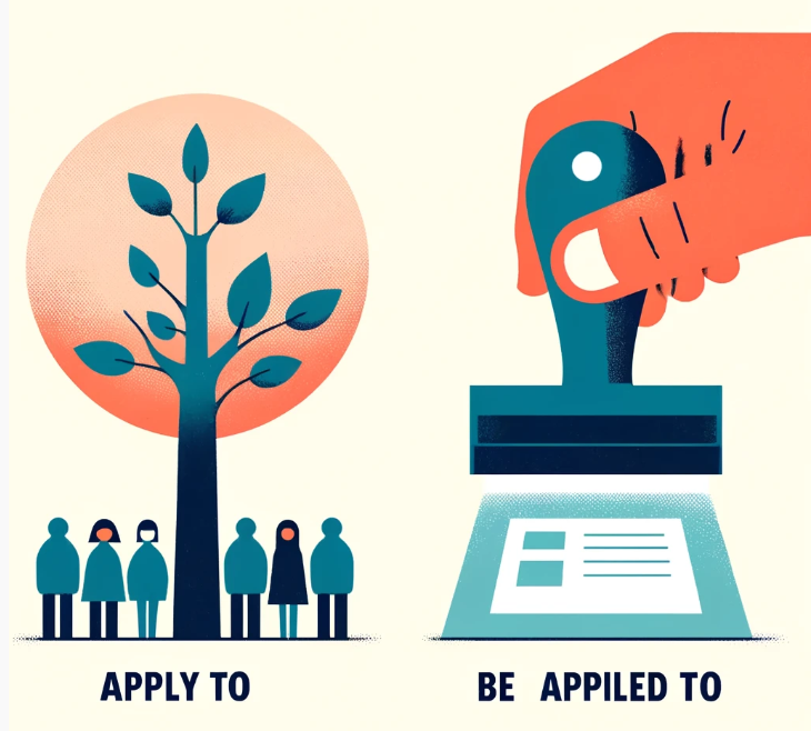 Apply to vs Be Applied to 뉘양스 차이 : 네이버 블로그