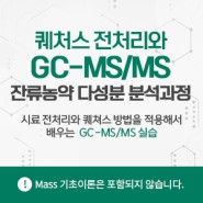퀘처스전처리와 GC-MS/MS 잔류농약 다성분 분석과정(1일) 5.23