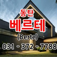 동탄 베르테 신주거문화타운 블록형 단독주택 토지 필지 분양