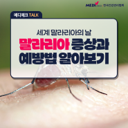 [건강정보] 세계 말라리아의 날 - 말라리아 증상 및 예방법