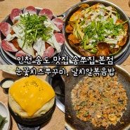 인천 송도 센트럴파크 쭈꾸미 맛집 송쭈집 본점 / 눈꽃치즈 쭈꾸미+사리몽땅 + 치즈 계란찜 + 날치알 볶음밥