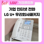 기업 인터넷 전화 LG U+ 원스톱 설치 요금