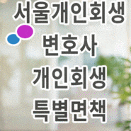 서울개인회생변호사 개인회생 특별면책