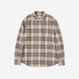 오라리 슈퍼 라이트 울 체크 셔츠 라이트브라운 Auralee Super Light Wool Check Shirt Light Brown 23AW