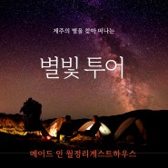 5월 제주도 여행을 위한 숙소 - 메이드인월정리게스트하우스 연박할인, 연박이벤트, 쿠폰할인, 별빛투어, 픽업서비스