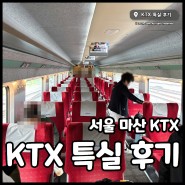 KTX 특실 간식, 물, 좌석 차이, 서비스까지 정리 (서울마산KTX)