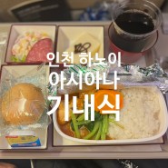 인천공항 하노이 아시아나 항공 비행시간 기내식 영화 시차