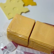 착한먹거리상회 슬라이스 치즈-대용량치즈 추천, 가성비 업소용 본가드 미국 체다치즈