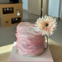 투썸플레이스 플라워 복숭아 생크림 케이크