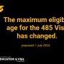[중요]호주 485 졸업생비자 나이제한 변경