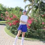 여성골프웨어 크리브나인 시그니처 스윙 플리츠 스커트 골프복 패션 추천