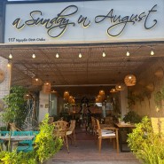 베트남 무이네 커피집 : Sea Cafe Muine, A Sunday in August cafe, Trung Nguyen E coffee