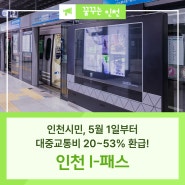 인천 I-패스 신청방법 및 K패스 비교정리! 교통비 최대 53% 환급!