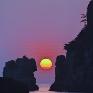 [한국여행] 거제도 해금강 사자바위의 일출 / Rising Sunrise at Haegeumgang Lion Rock in Geoje Island