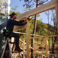 '24.4.26 Hami Garage TV - Making a carpenter's wooden greenhouse. / 온실 만들기 2.