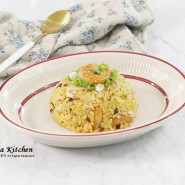 크래미 파 새우 계란볶음밥 레시피 간장 버터 굴소스 계란 새우볶음밥 만드는법