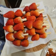 딸기 탕후루 만들기