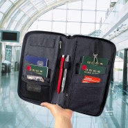 해외여행 필수템 온가족여권케이스 RFID차단 여권파우치