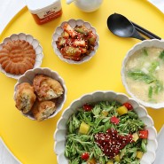 햇살마미네 집밥 이야기 혼밥 점심메뉴 추천 돌나물비빔밥 정식