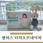 팸퍼스 터치 오브 네이처 프리미엄 팬티기저귀 13개월 남아 5단계 후기