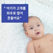 아기가 고개를 좌우로 많이 흔들어요 (4개월)