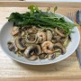 파스타 요리 기록 🍝 새우 버섯 루꼴라 오일파스타